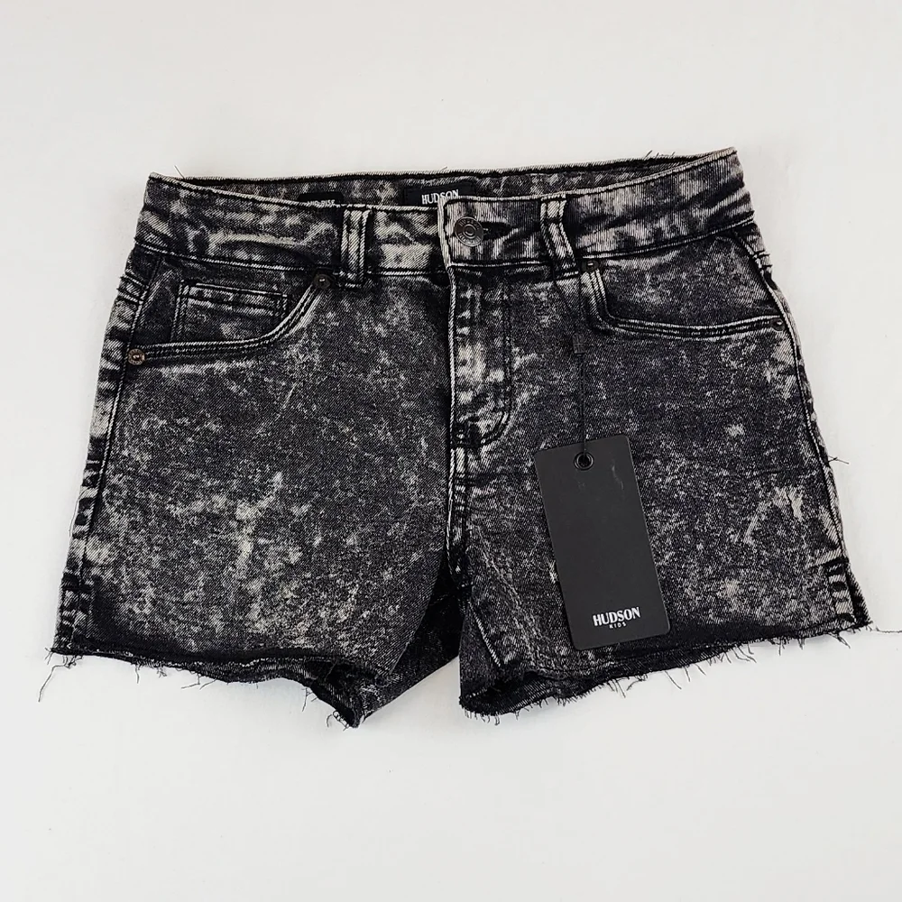Hudson Kids Mid Rise Dark Wash Jeans Shorts